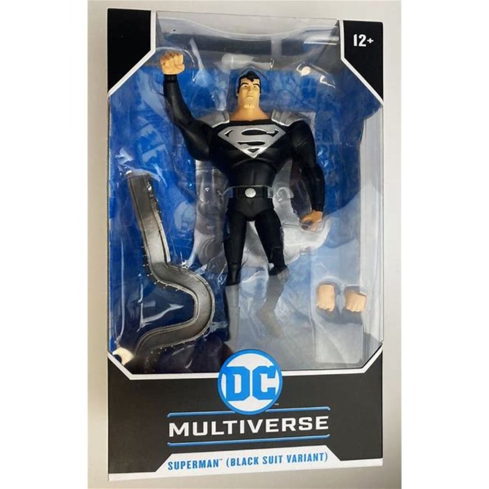 NWIB DC Comics Superman Black Suit Variant Multiverse Collectible Figurine